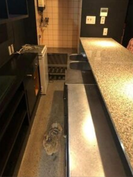 大阪市中央区千日前２丁目の店舗一部の内装