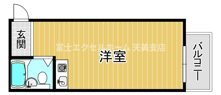 堺市堺区竜神橋町１丁の店舗事務所の間取り