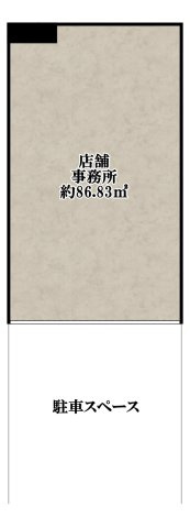 東大阪市小若江２丁目の店舗事務所の間取り