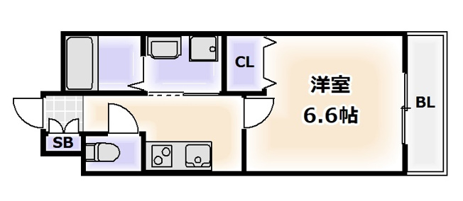 【間取り】 | オーロラ・タワー難波
