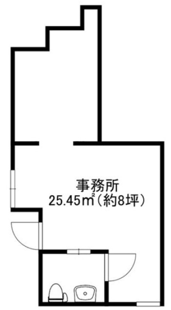 大阪市中央区道頓堀１丁目の店舗事務所の間取り