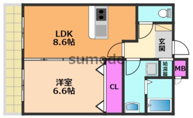 レジデンスＫuの間取り