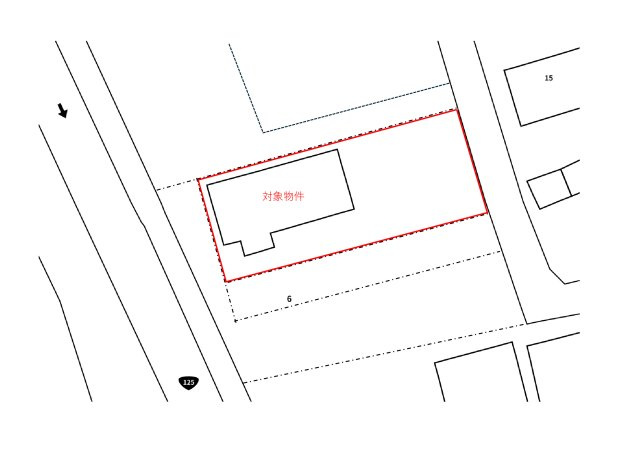久喜市栗橋東６丁目の事務所の区画図