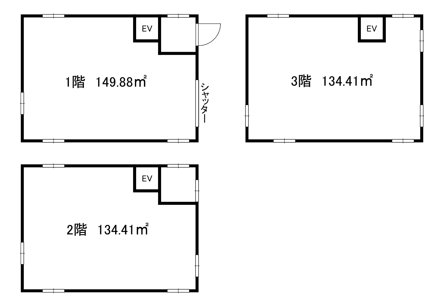 栗原店舗倉庫の間取り
