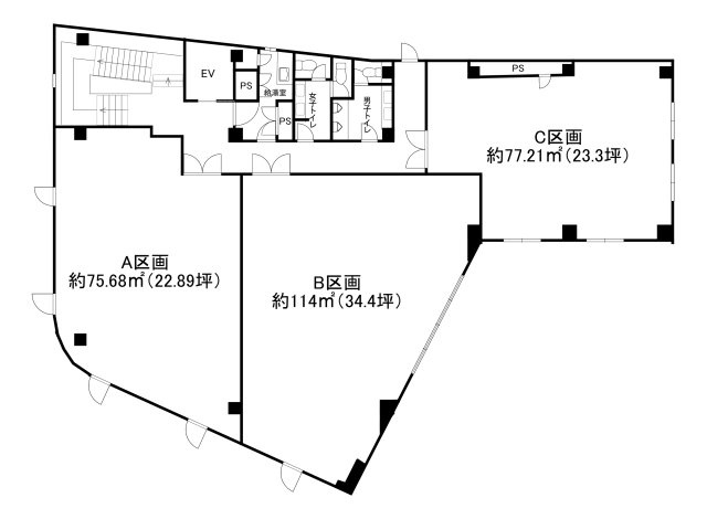 北斗西所沢駅前ビルの間取り