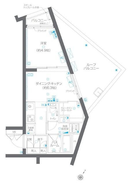 ＺＯＯＭ碑文谷の間取り|間取りです