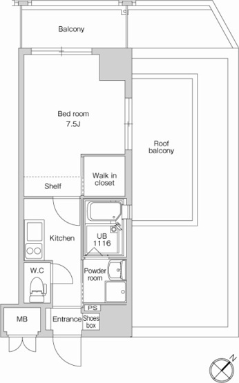 【間取り】 | 新品家具付きマンション冷泉町29(KaGood福岡) | ※間取りと異なる場合は現状を優先します。