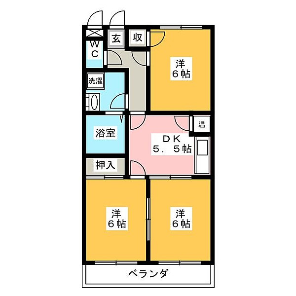 コラージュⅠの間取り