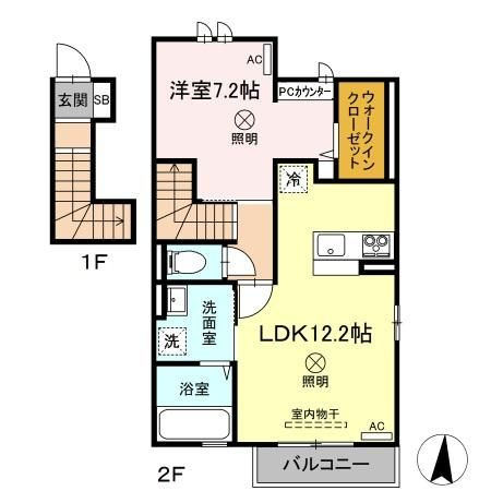 オリーブの間取り