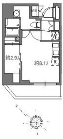 【間取り】 | アラート横濱桜木町Ⅰ