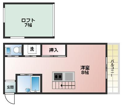 C4 koshien eastの間取り|別部屋イメージ