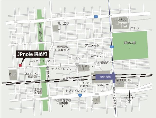 ＪＰ　ｎｏｉｅ　錦糸町の地図