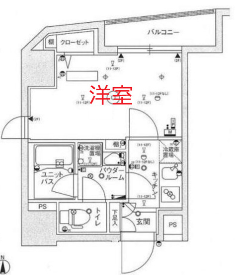 【間取り】 | スカイコートパレス蒲田