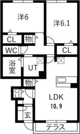 Asobi-PALACE日進A棟の間取り