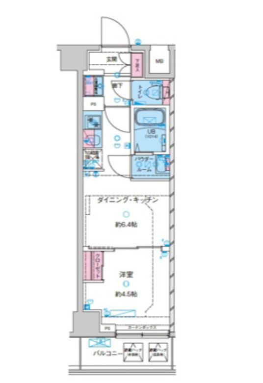 GENOVIA鐘ヶ淵の間取り