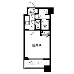 GENOVIA大島駅skygardenの間取り