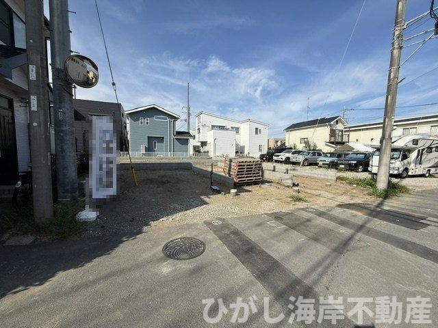 茅ヶ崎市中島　新築戸建　全3棟の外観|8月20日撮影　建築中　現地外観