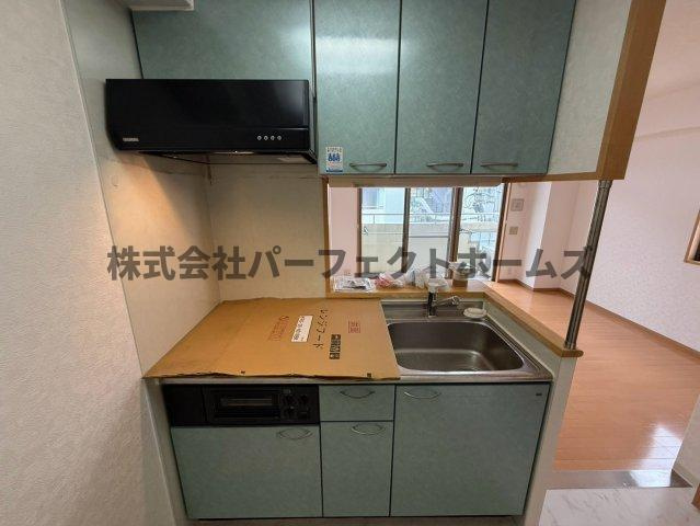 マンション花のキッチン|コンパクトなキッチンで掃除もラクラク