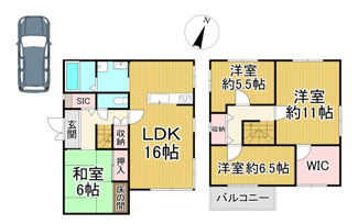 【間取り】 | 川西市湯山台２丁目24の1　中古一戸建て