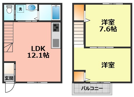 【間取り】 | サンコーハイツ夢