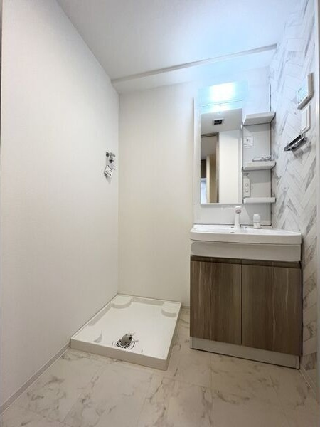 S-RESIDENCE堀田NorthⅡの洗面所