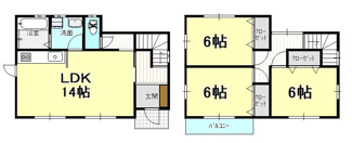【間取り】 | 戸建　南江戸4丁目