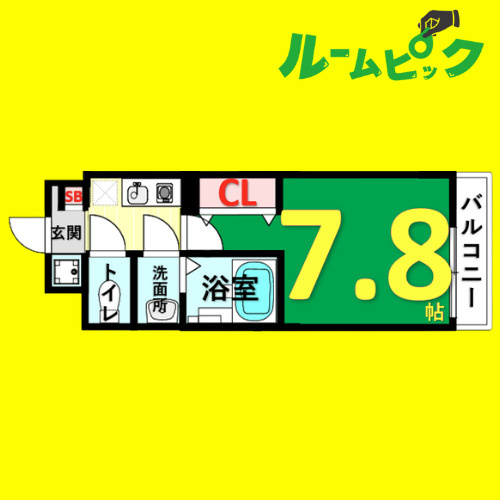 REGALO桜本町　名古屋市賃貸　仲介手数料無料の間取り