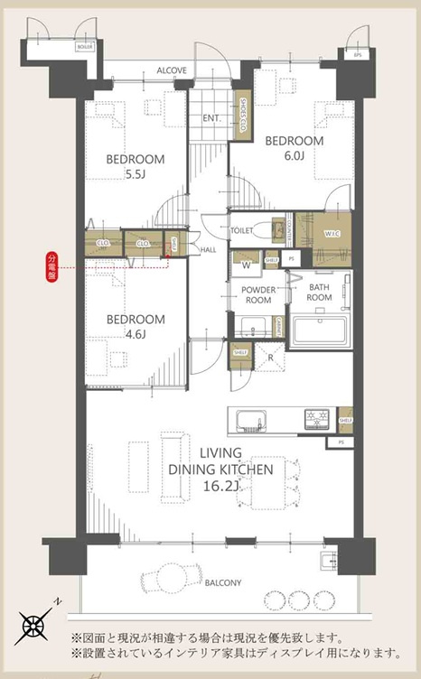 サーパス国富の間取り