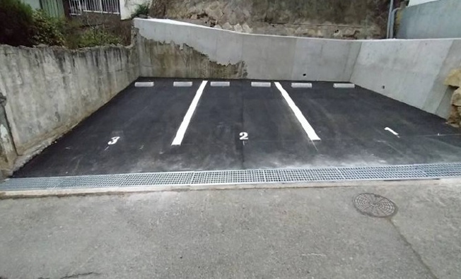 【前面道路含む現地写真】 | 西舞子９丁目　土地　収益駐車場