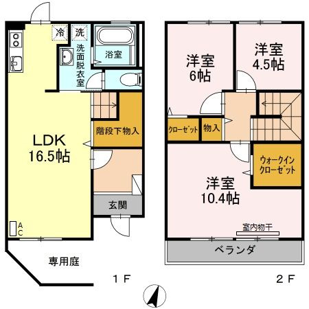 グレイスホーム　B棟の間取り