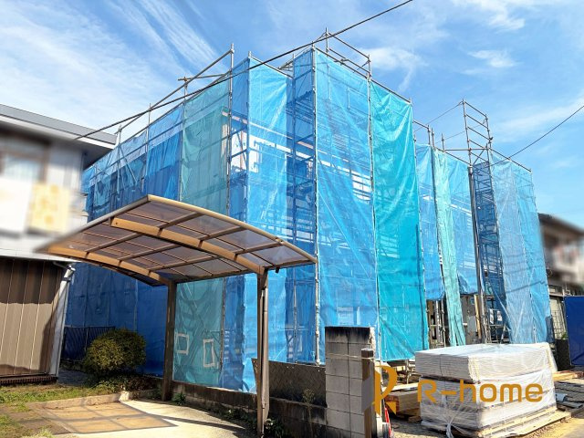 我孫子市若松　新築戸建て　A号棟の外観|ご予約を頂ければ、『平日』はもちろん『早朝』や『夜間』もご見学可能です♪お気軽にお申し付けください♪