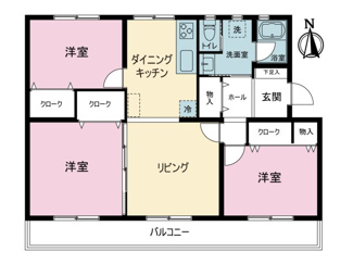 【間取り】 | 西三田団地 | 図面と現況が異なる場合は、現況を優先とさせていただきます