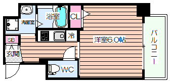 【間取り】 | エスリード阿波座サウスプレイス