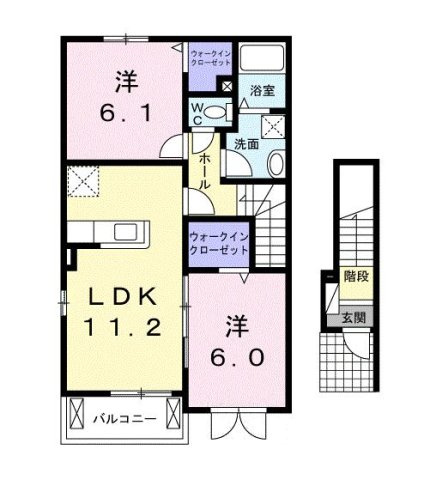 ユニゾン　ガーデン　Ⅱの間取り