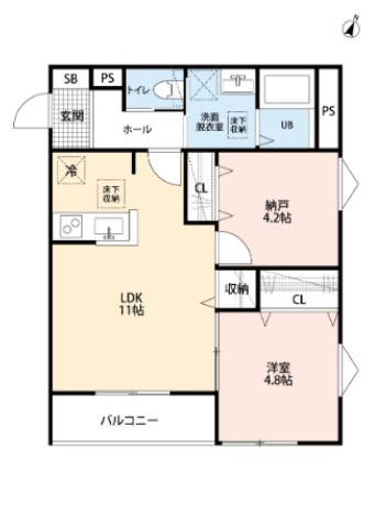 リーブルファイン松江の間取り