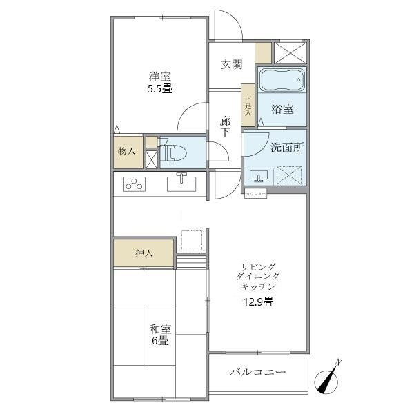 クレールベール碑文谷の間取り