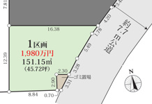 【建築条件付き】太田和2丁目土地　1区画の画像