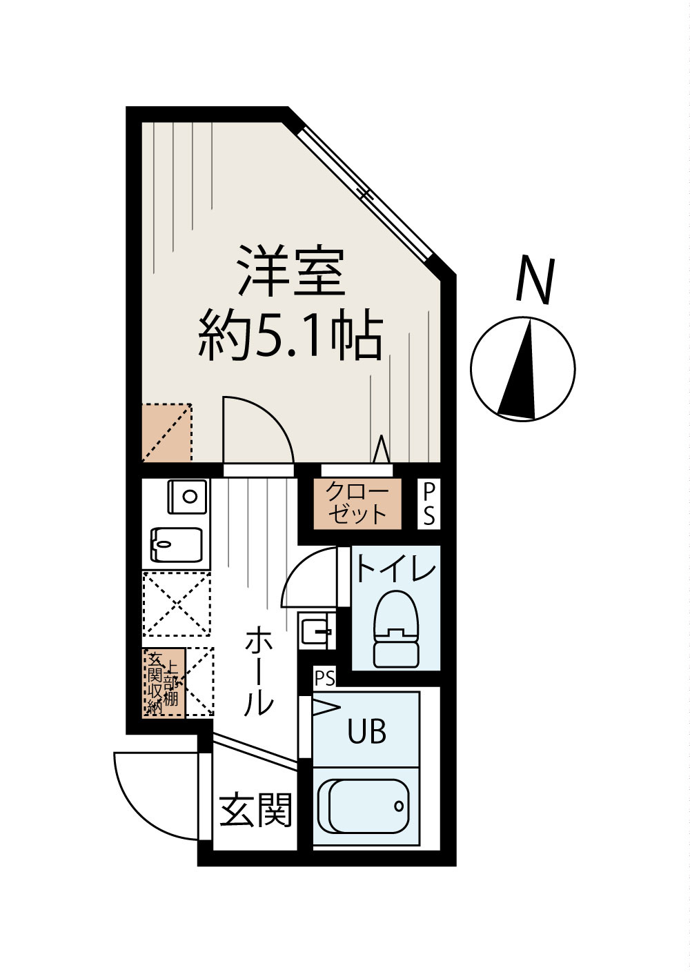 GardenCourtさくら通りの間取り
