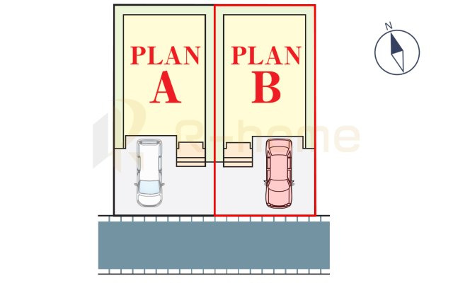 我孫子市若松　新築戸建て　B号棟の区画図|大きなお買い物だからこそ、メリット・デメリットを伝えさせて頂きます。
R-homeにお任せください♪