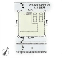 秦野市南矢名5丁目第1　新築戸建　全1棟1号棟の区画図
