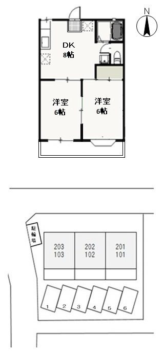 ラ・ピーヌチボリ の間取り