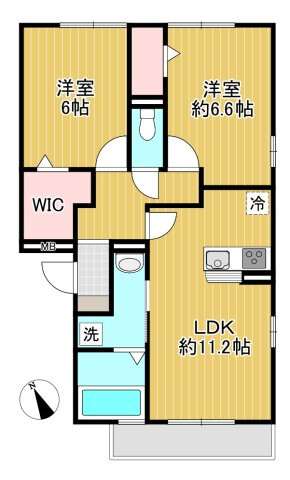アンクレージュせんげん台の間取り