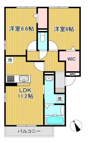 アンクレージュせんげん台の間取り