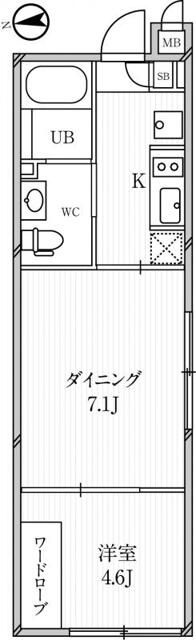 ルクレ高田馬場の間取り