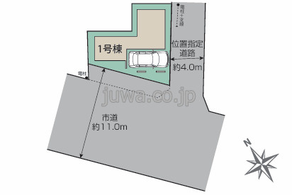 【新築分譲住宅】朝霞市三原3丁目の区画図