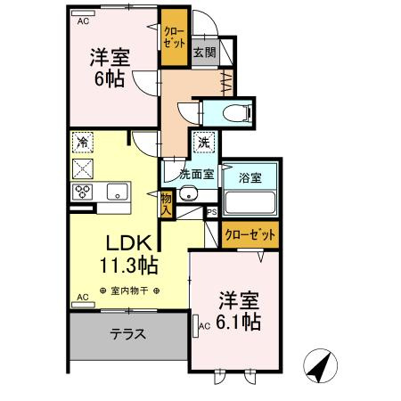 Ｌａ　ｍｅｒの間取り