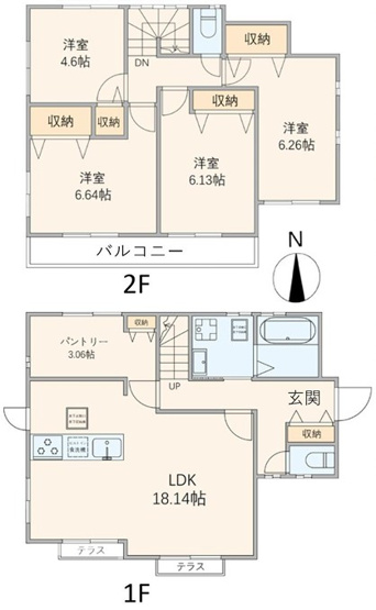【間取り】 | 小田急線「和泉多摩川」中古戸建