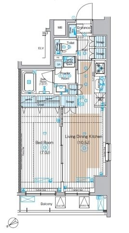 フュージョナル浅草ＤＵＥの間取り|間取りです。