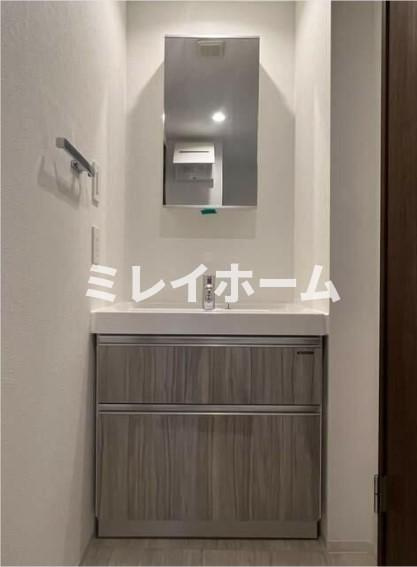 Kameo taloの独立洗面台