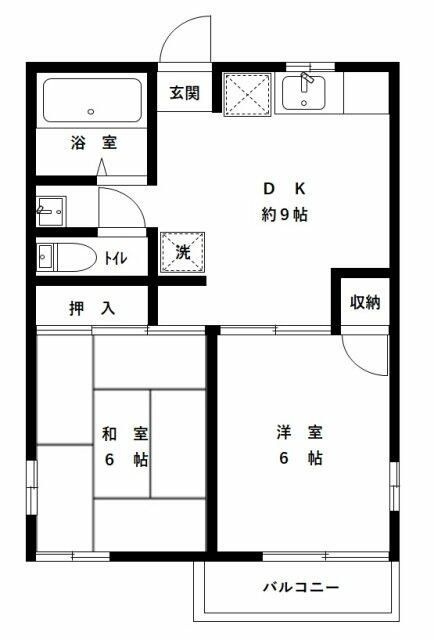 ベルメゾンの間取り|間取りです。